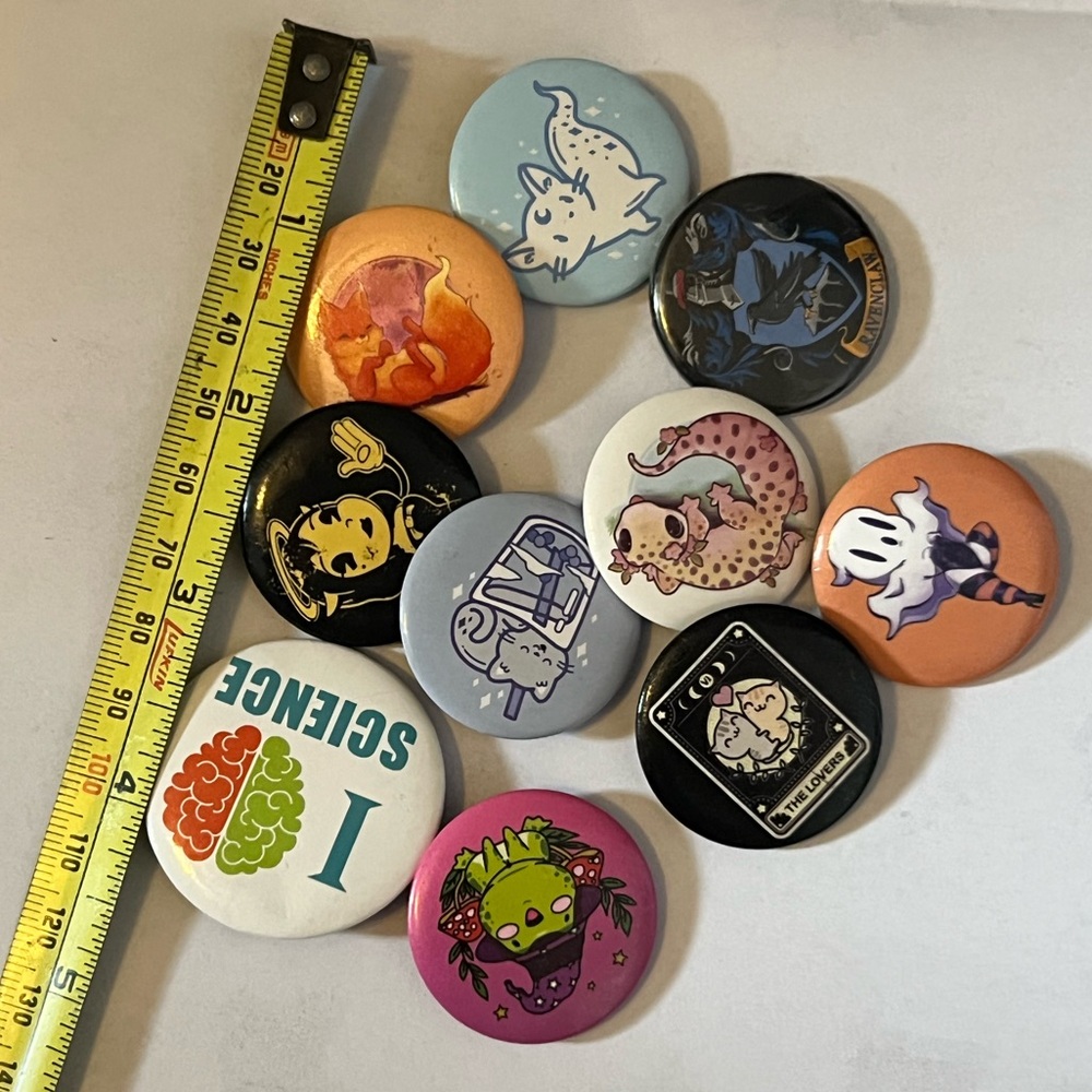 Cute MISC Button Pin Bundle - Picture 3 of 3